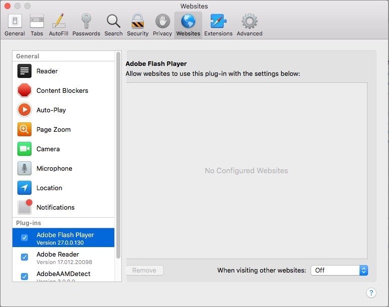 check latest version flash player for mac